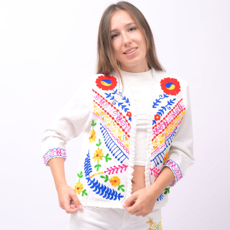 Blissful Escape Handmade Embroidery Blazer - Breathing Soul