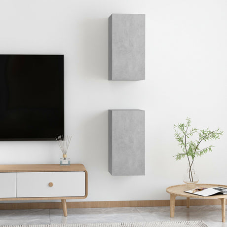 Tv Cabinet 2 Pcs 30,5X30X Engineered Wood