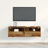 Tv Wall Cabinet Old Wood 100X30X30 Cm Engineered Wood