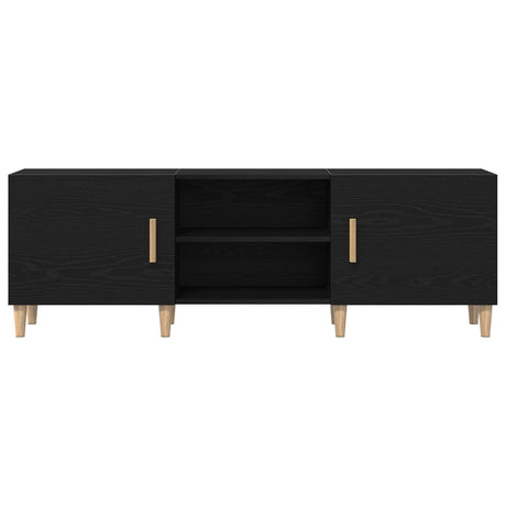 Tv Stand - Black Oak, 150X30X50 Cm, Made Of Engineered Wood