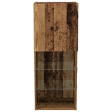 Tv Cabinet With Led Lights Old Wood 40,5X30X102 Cm