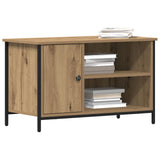 Tv Cabinet Artisan Oak 80X40X50 Cm Engineered Wood And Steel