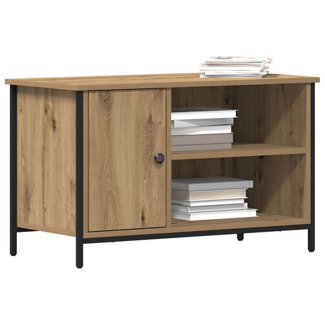 Tv Cabinet Artisan Oak 80X40X50 Cm Engineered Wood And Steel