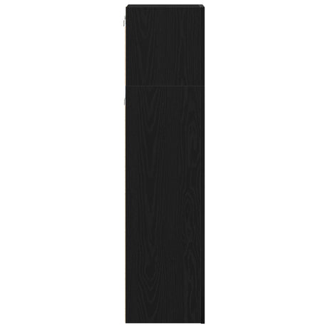 3 Piece Tv Cabinet Set Black Oak Engineered Wood