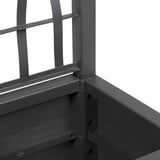 Garden Planter With Trellis - 36X36X140 Cm