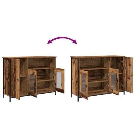 Sideboard Old Wood 100X35X75 Cm Engineered Wood