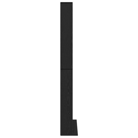Cd Cabinet Black Oak Engineered Wood 101 X 23 X 177.5 Cm Shelving