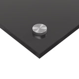 Kitchen Backsplash Dark Grey 70X40X0.6 Cm Tempered Glass