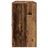 Sideboard With Led Lights Old Wood 202X37X67 Cm Engineered Wood