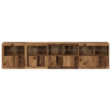 Sideboard With Led Lights Old Wood 283X37X67 Cm Engineered Wood