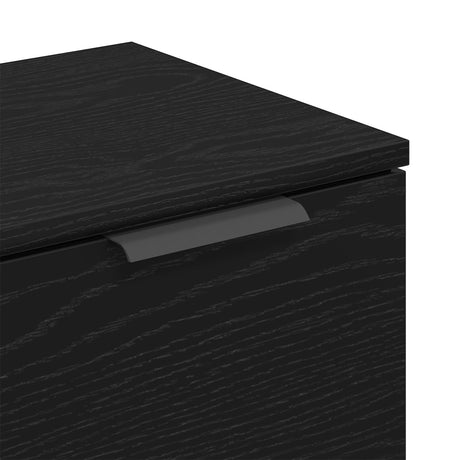 Sideboards 2 Pcs Black Oak 60X30X70 Cm Engineered Wood