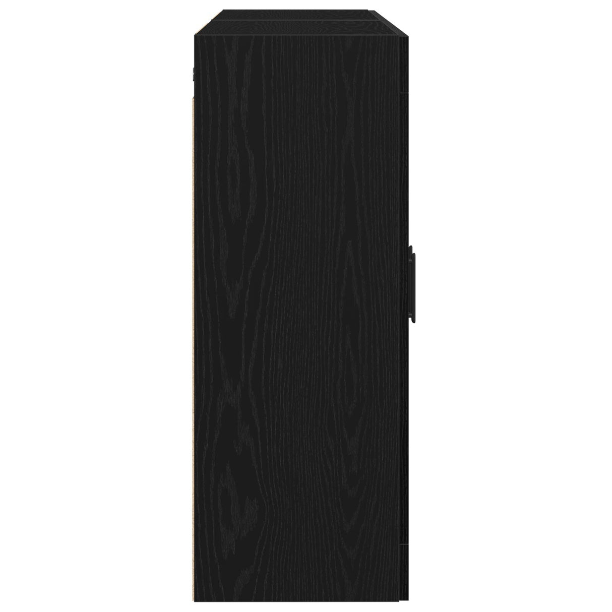 Wall Mounted Cabinets 2 Pcs Black Oak Engineered Wood