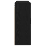 Wall Mounted Cabinets 2 Pcs Black Oak Engineered Wood