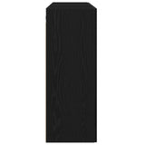 Wall Mounted Cabinets 2 Pcs Black Oak Engineered Wood