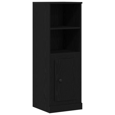 Highboard Black Oak 132X35,5X103,5 Cm Engineered Wood