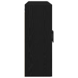 Wall Mounted Cabinets 2 Pcs Black Oak Engineered Wood