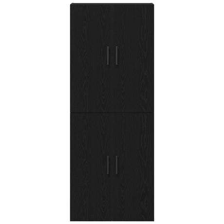 Cabinets 2 Pcs Black Oak 69,5X34X180 Cm Engineered Wood