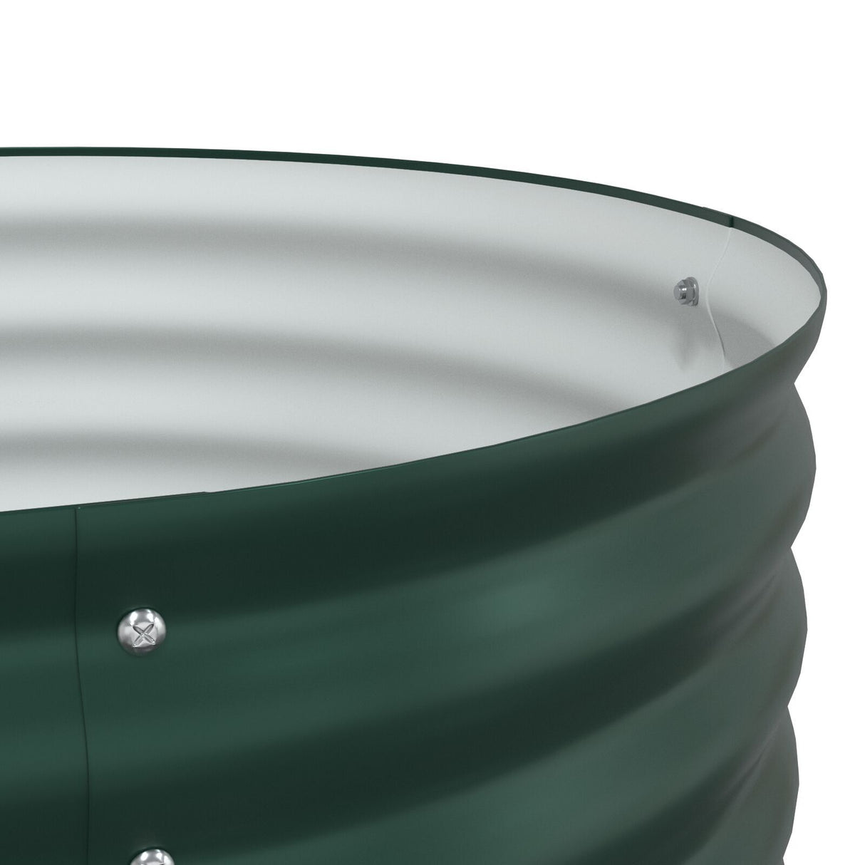 Garden Raised Bed Green 160X80X81 Cm Galvanized Steel