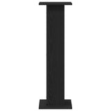 Plant Stand 2 Pcs Black Oak 30X30X95 Cm Engineered Wood
