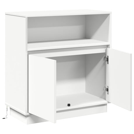 Sideboard With Led 71X34,5X75 Cm Engineered Wood