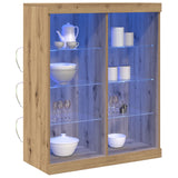 Sideboard With Led Lights Artisan Oak 41X37X100 Cm