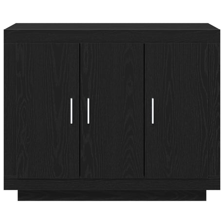 Sideboard Black Oak 92X35X75 Cm Engineered Wood