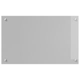 Kitchen Backsplash Light Grey 80X50X0.6 Cm Tempered Glass