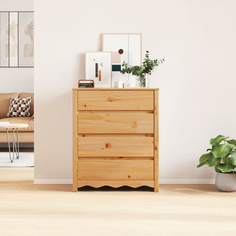Chest Of Drawers &quot;Drammen&quot; 76,5X40X91 Cm Solid Wood Pine