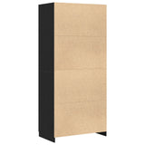 Wardrobe Black Oak Engineered Wood 90X52X200 Wardrobe