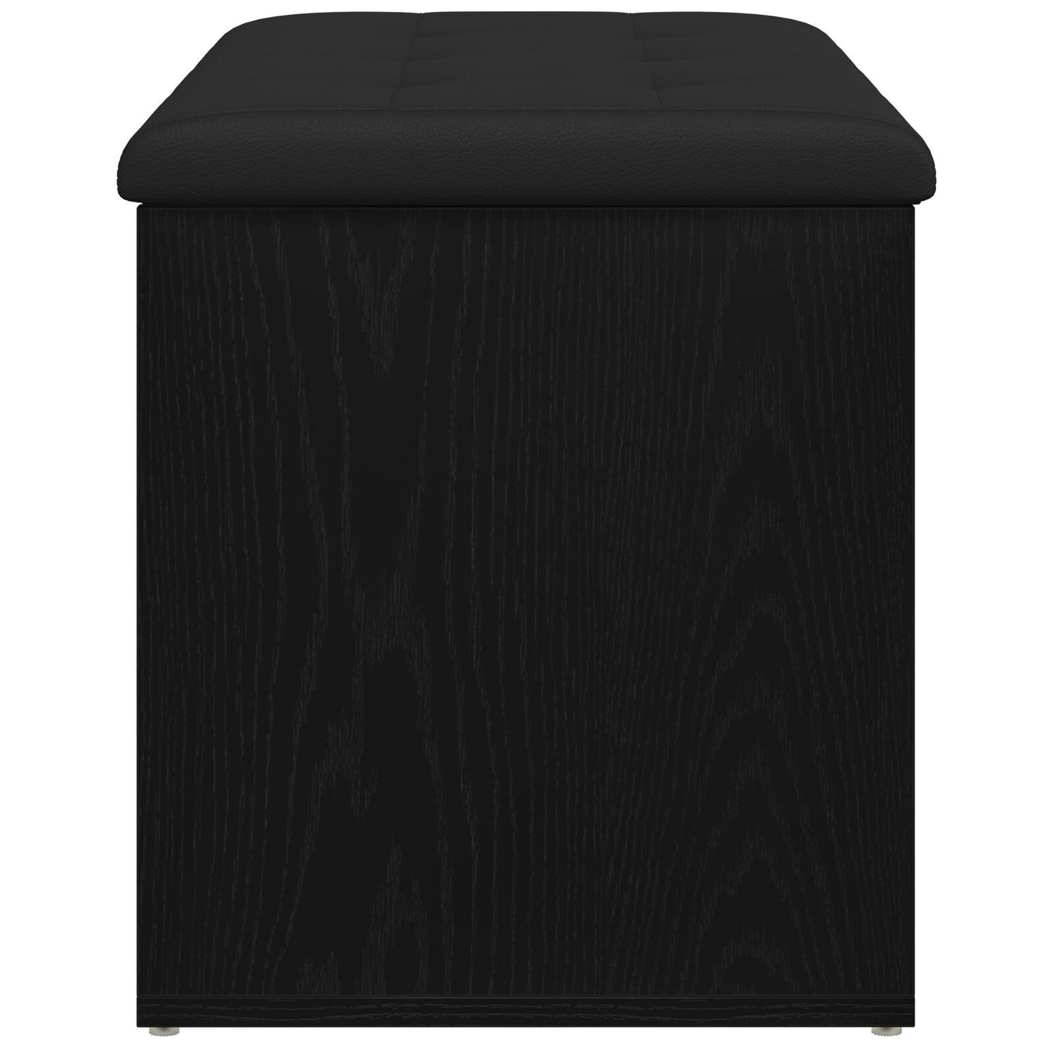 Storage Bench Black Oak 80X40X45 Cm Engineered Wood