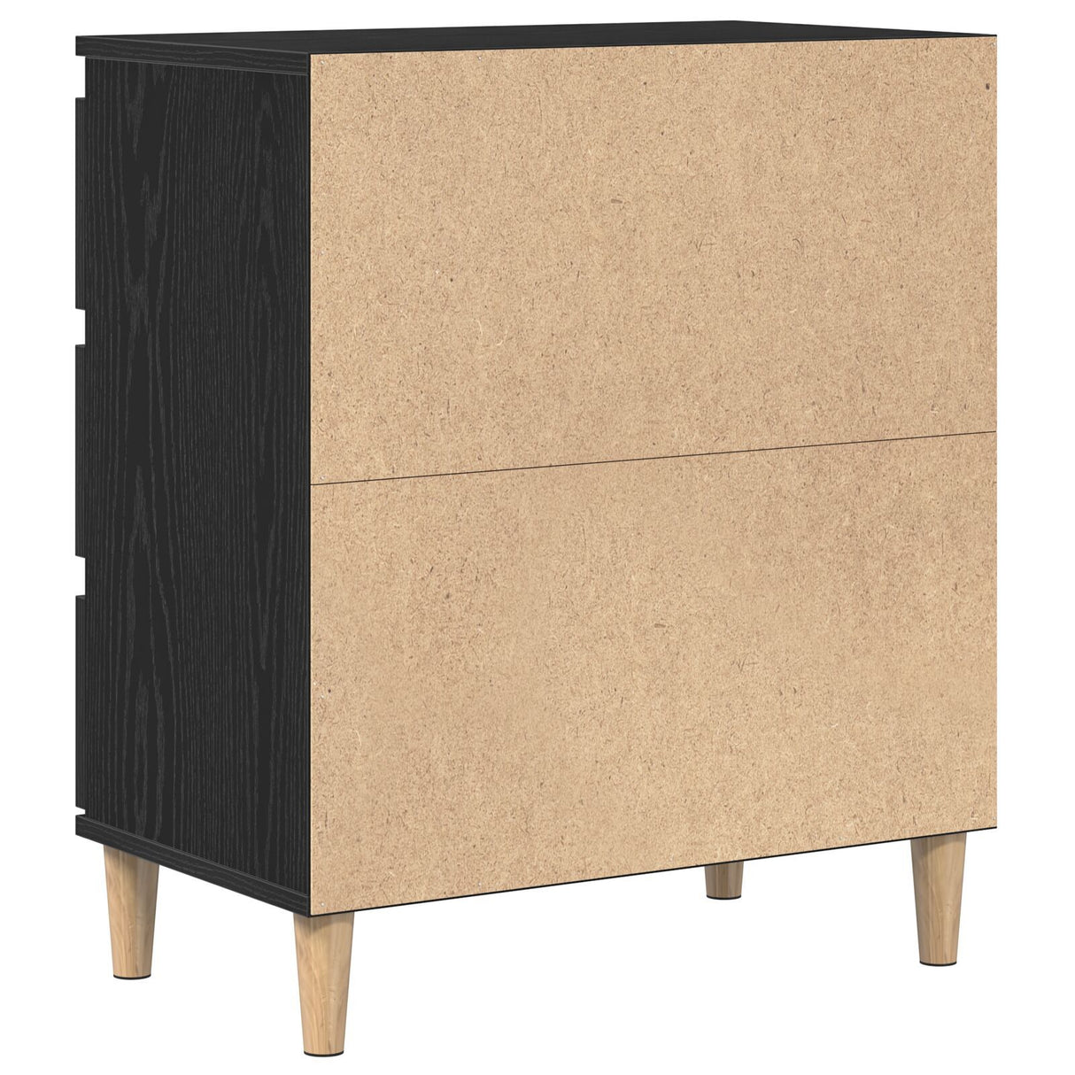 Sideboard Black Oak 60X35X70 Cm Engineered Wood