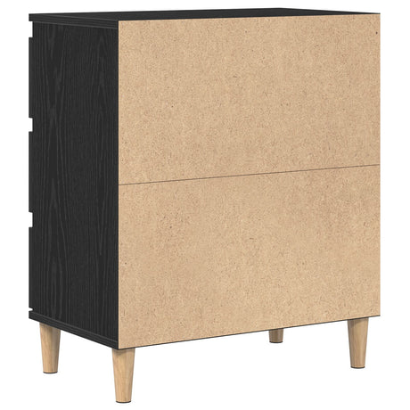 Sideboard Black Oak 60X35X70 Cm Engineered Wood
