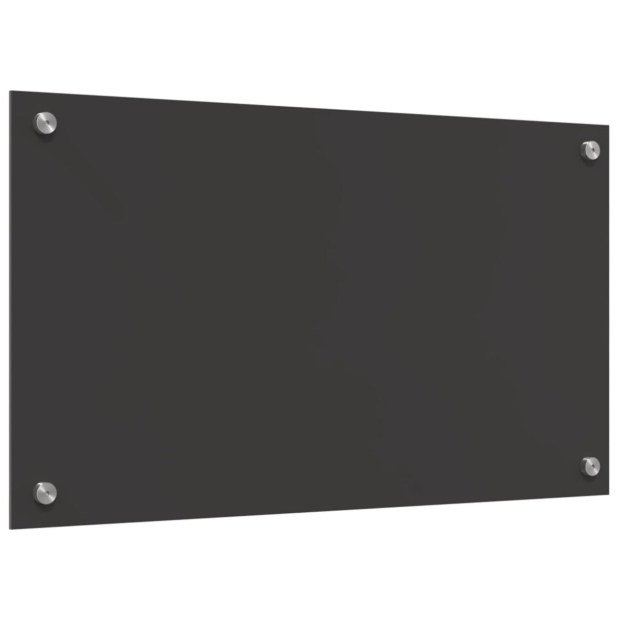 Kitchen Backsplash Dark Grey 70X40X0.6 Cm Tempered Glass