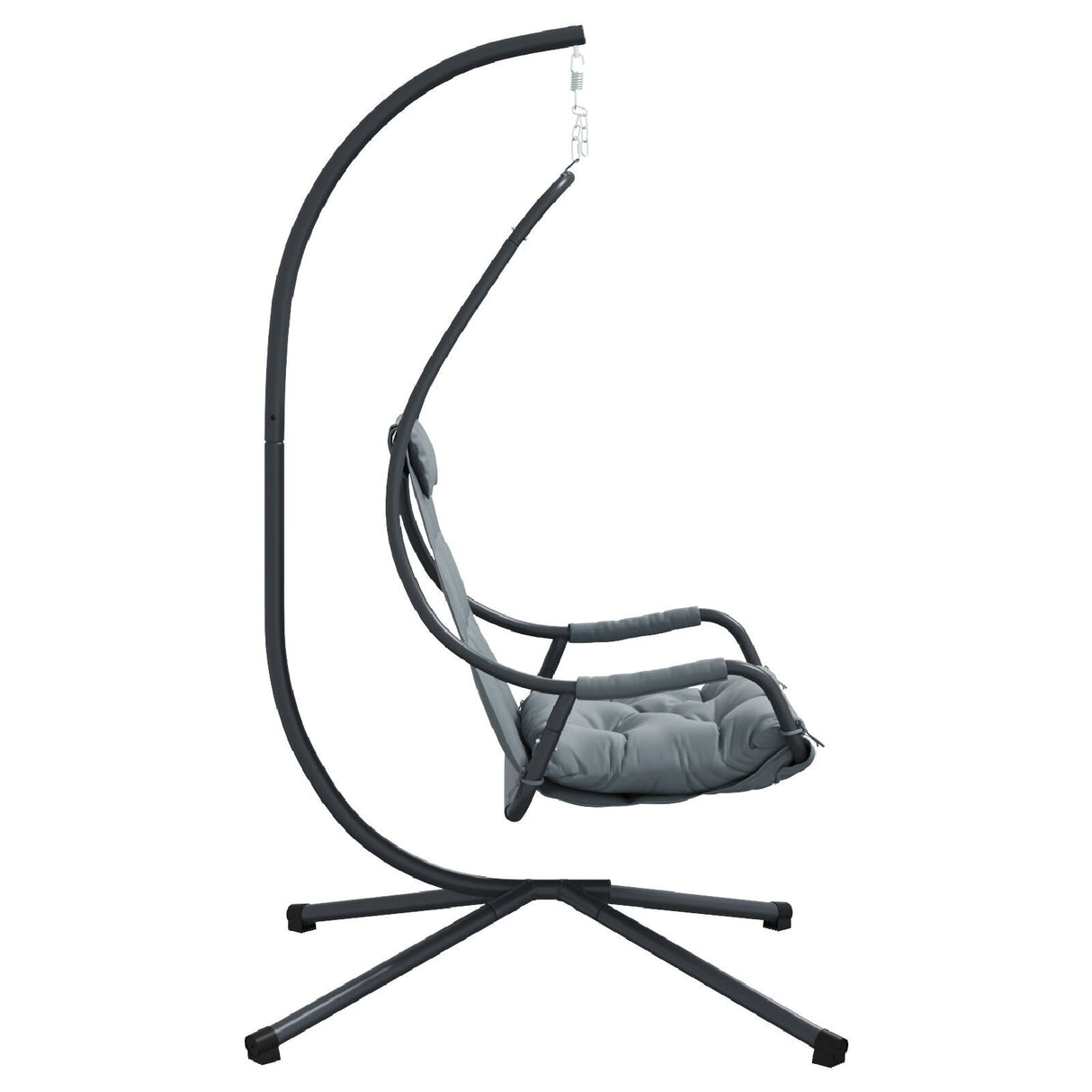 Hanging Chair With Stand And Cushion Steel
