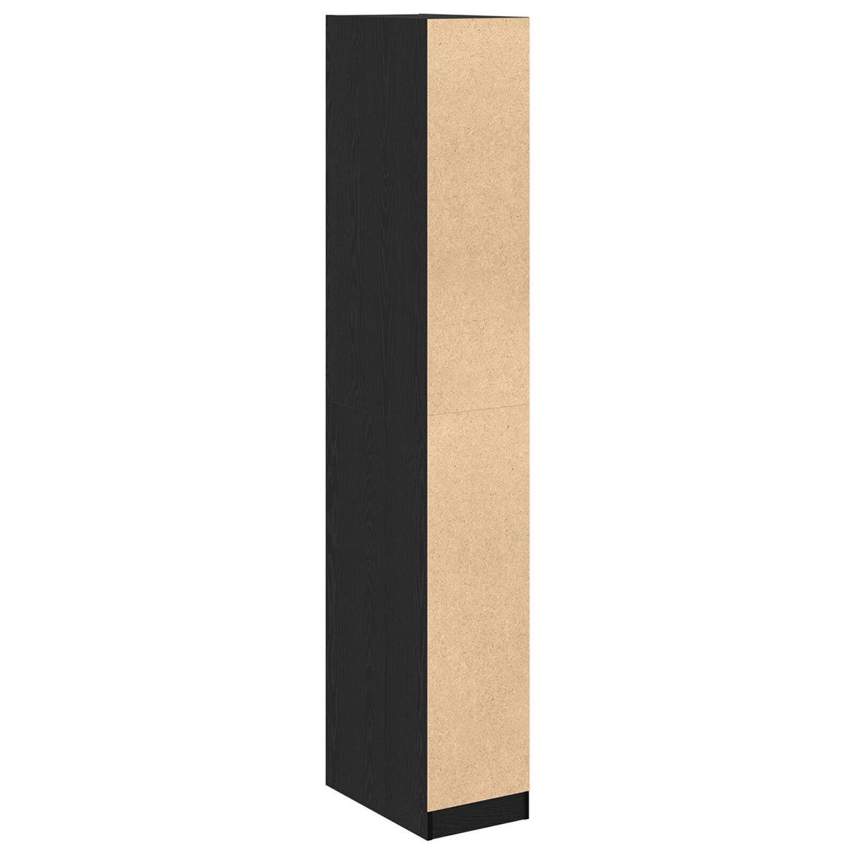 Black Oak Wardrobe 30X50X200 Cm Made From Engineered Wood