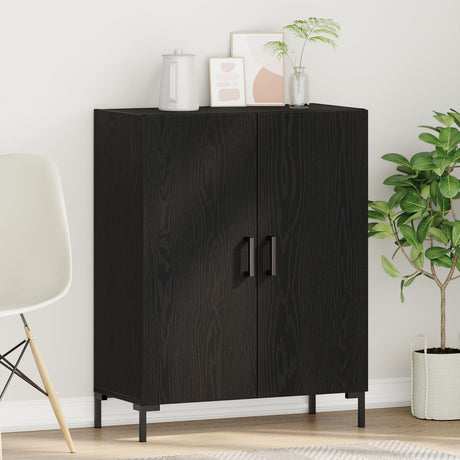 Sideboard Black Oak 69,5X34X90 Cm Engineered Wood