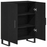 Sideboard Black Oak 69,5X34X90 Cm Engineered Wood