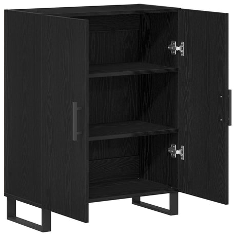 Sideboard Black Oak 69,5X34X90 Cm Engineered Wood