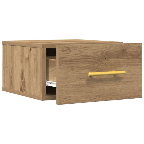 Bedside Cabinets 2 Pcs Wall-Mounted Artisan Oak 35X35X20 Cm