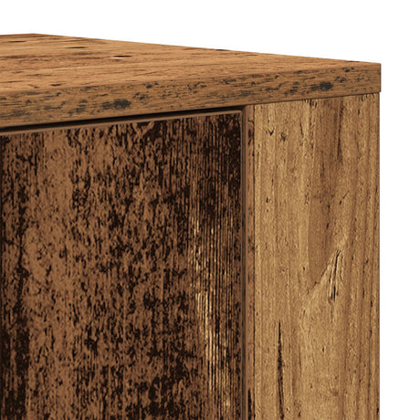 Highboard Old Wood 80X33X150 Cm Engineered Wood