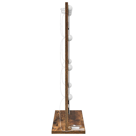 Vanity Mirror Smoked Oak Wood, Glass 70 X 50 X 18 Cm Mirror