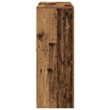 Sideboard With Led Lights Old Wood 162X37X100 Cm Engineered Wood