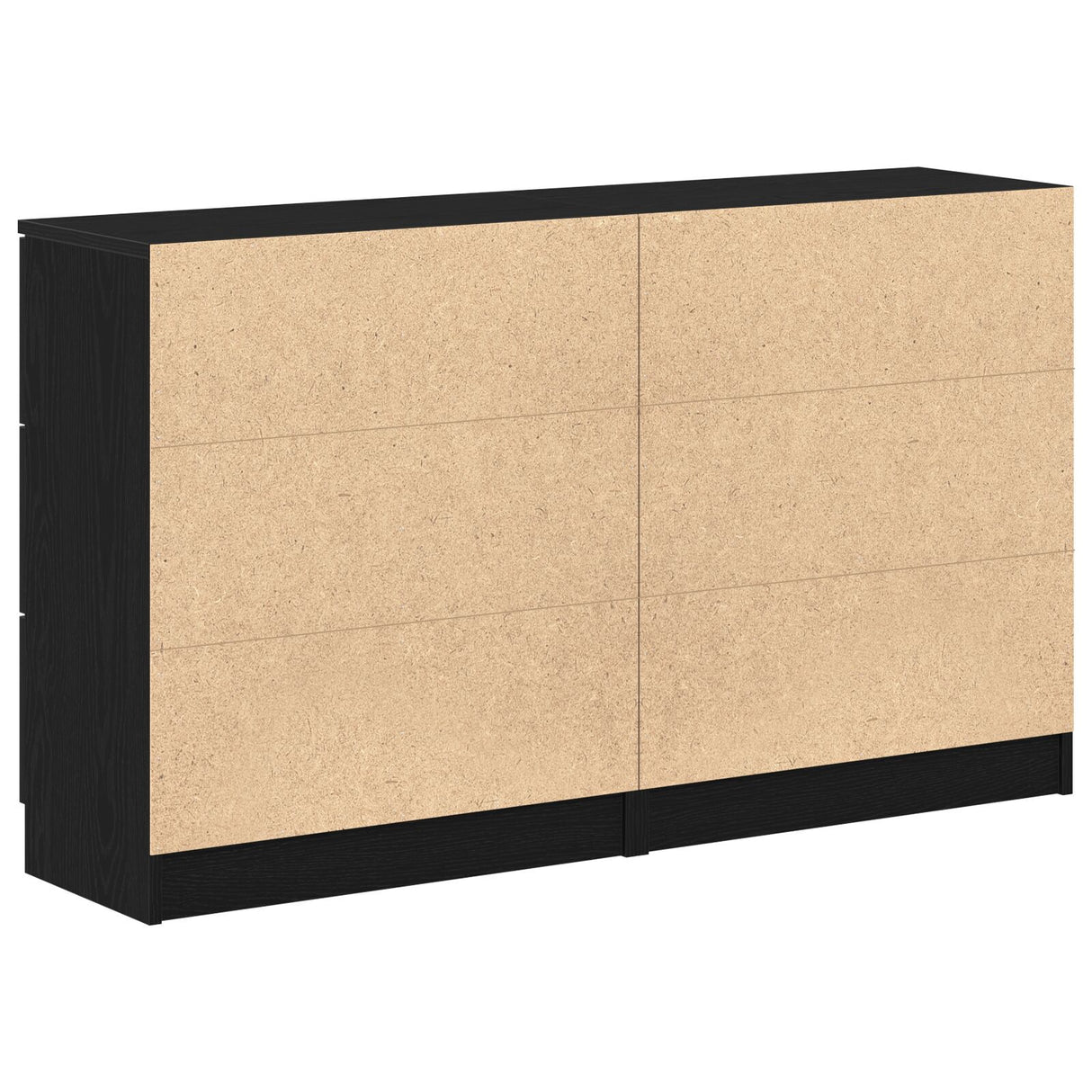 Sideboards 2 Pcs Black Oak 60X30X70 Cm Engineered Wood