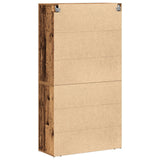 Highboard Old Wood 80X33X150 Cm Engineered Wood