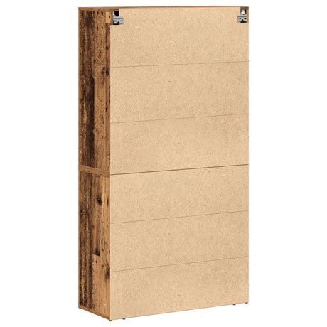 Highboard Old Wood 80X33X150 Cm Engineered Wood