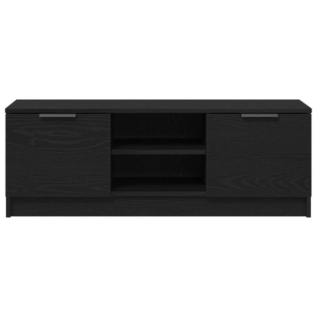 Tv Cabinet Black Oak 102X35X36,5 Cm Engineered Wood