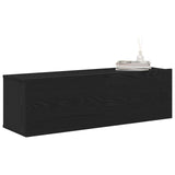 Tv Cabinets 2 Pcs Black Oak 100X30X30 Cm Engineered Wood