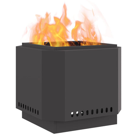 Smokeless Fire Pit Black Steel