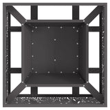 Fire Pit Square Black Steel