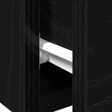 Black Oak Wall Cabinet 102X30X20 Cm Made Of Engineered Wood